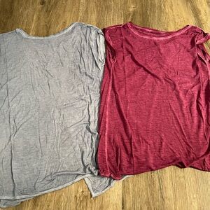 Denver Hayes blue and burgundy Short Sleeve Tees